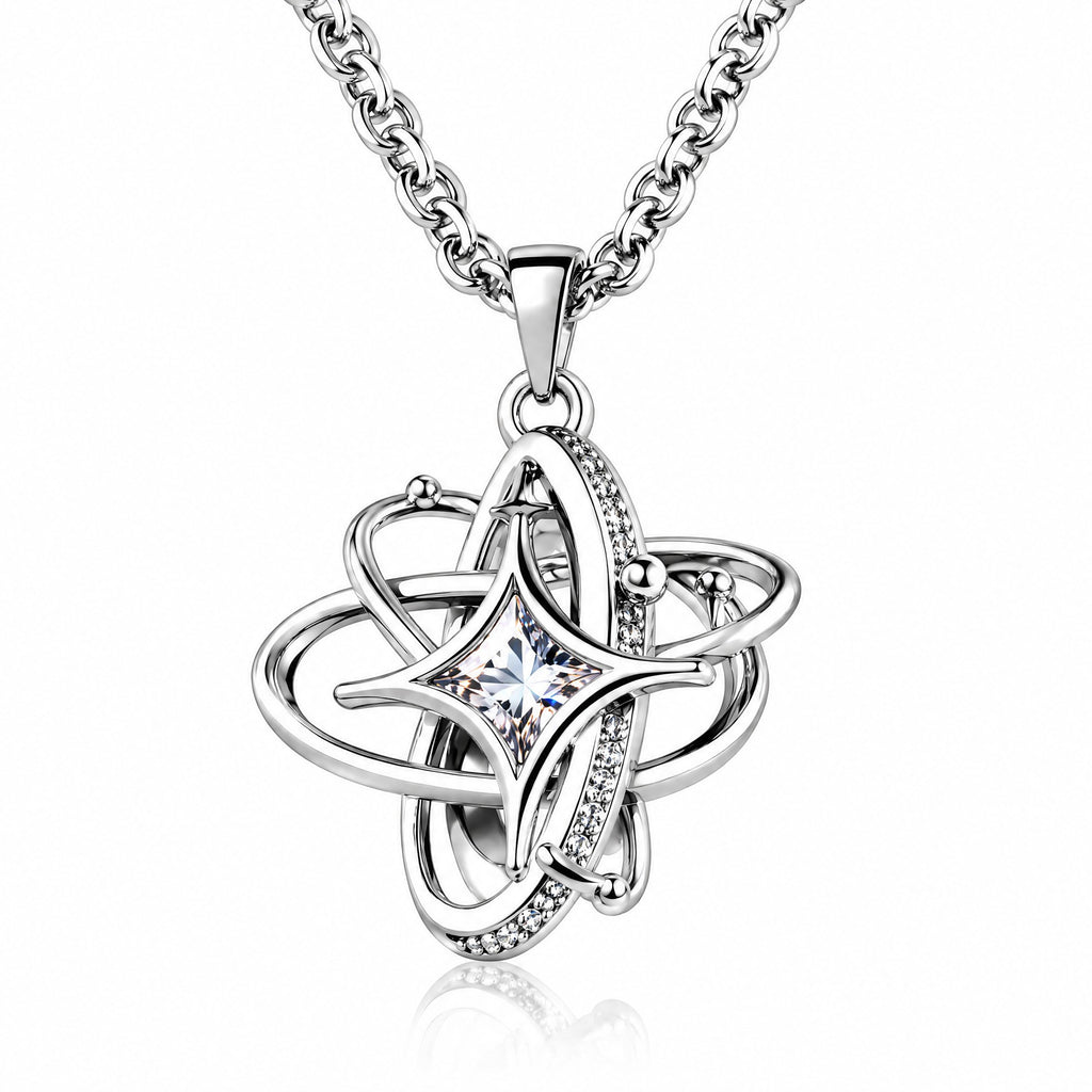 𝒗𝒆𝒙𝒛𝒖𝒏𝒊𝒍™ Interwoven Orbital Star Pendant Necklace — view 5
