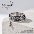𝒗𝒆𝒙𝒛𝒖𝒏𝒊𝒍™ Cyber Spur Ring with Hanging Star Charm — view 1